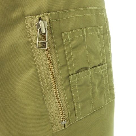 ビームス BEAMS MA-1 フライトジャケット ブルゾン 中綿 ダブルジップ