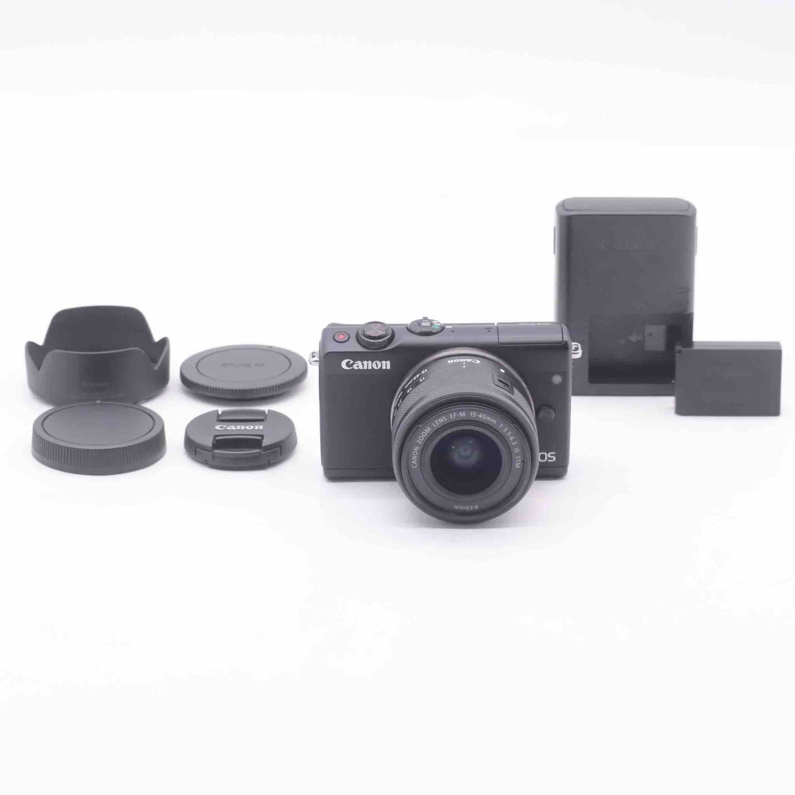 □超美品□ Canon ミラーレス一眼カメラ EOS M100 EF-M15-45 IS STM