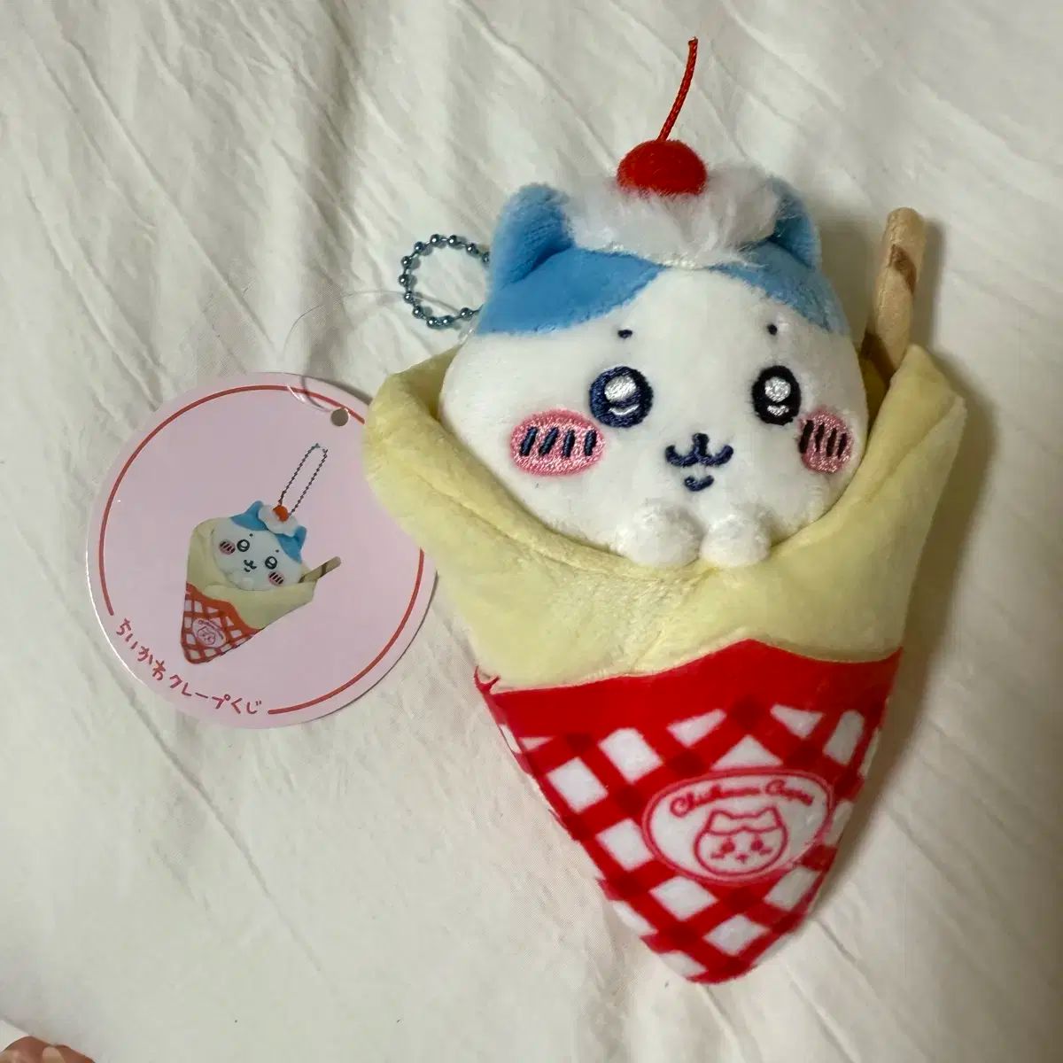 ちいかわ クレープくじC賞 マスコット ちいかわ ハチワレ うさぎ 3点