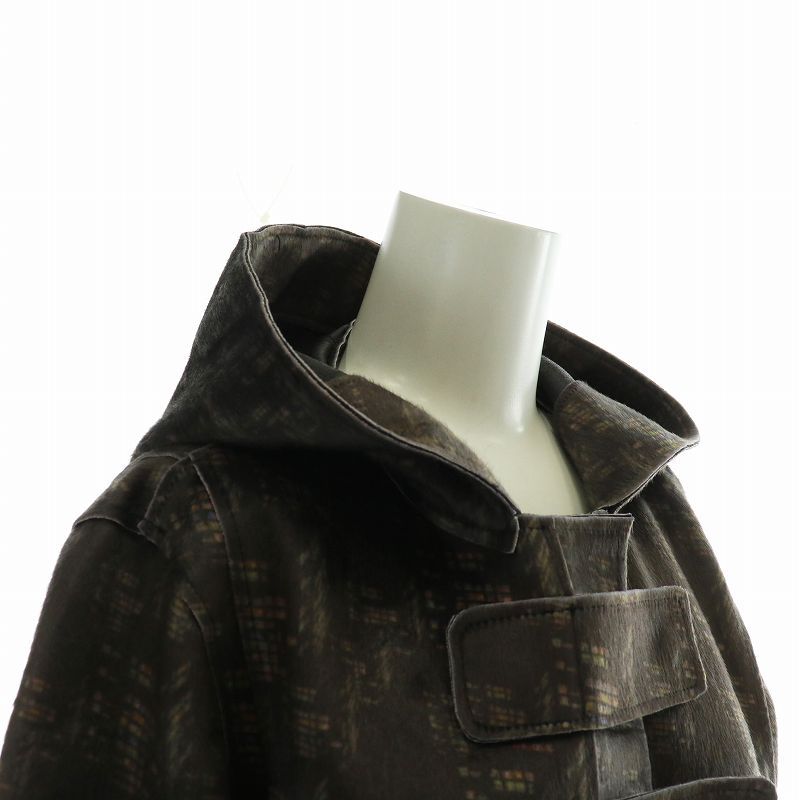 アドルフォドミンゲス ADOLFO DOMINGUEZ フードコート アウター レザー