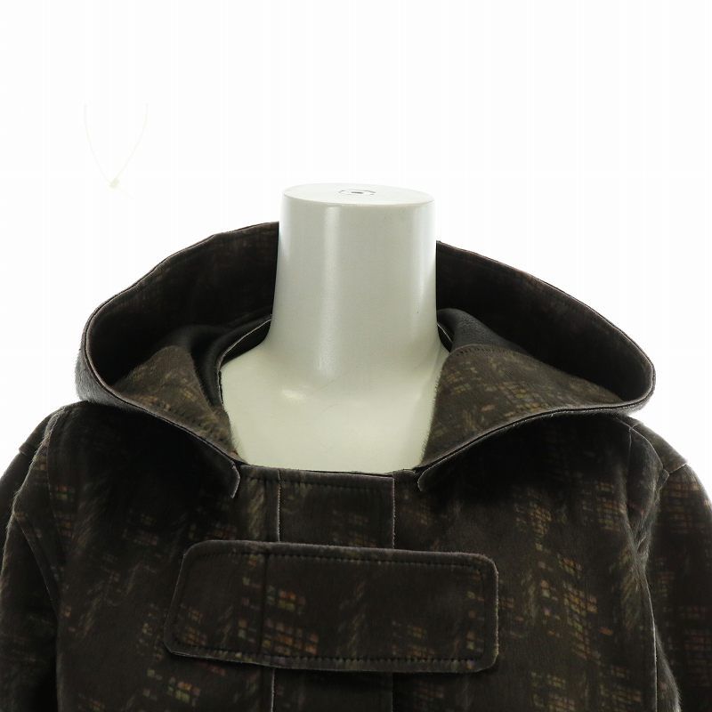 アドルフォドミンゲス ADOLFO DOMINGUEZ フードコート アウター レザー