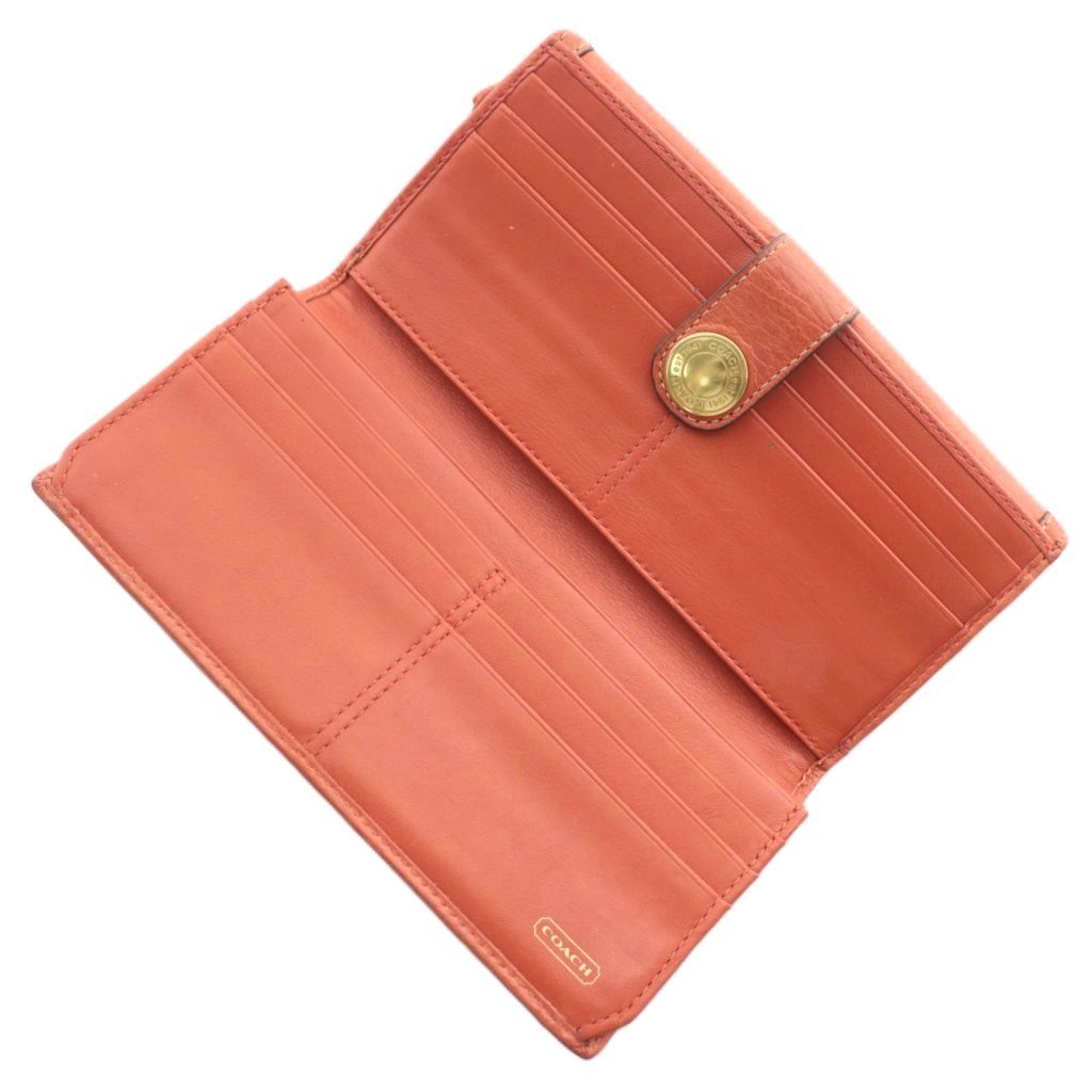 コーチ COACH 長財布 二つ折り レザー キャンバス シグネチャー W