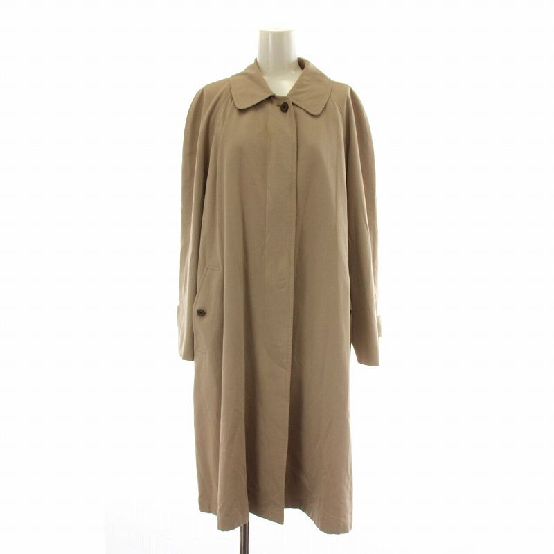 バーバリー ステンカラーコート ロング 裏ノバチェック 白タグ 玉蟲色