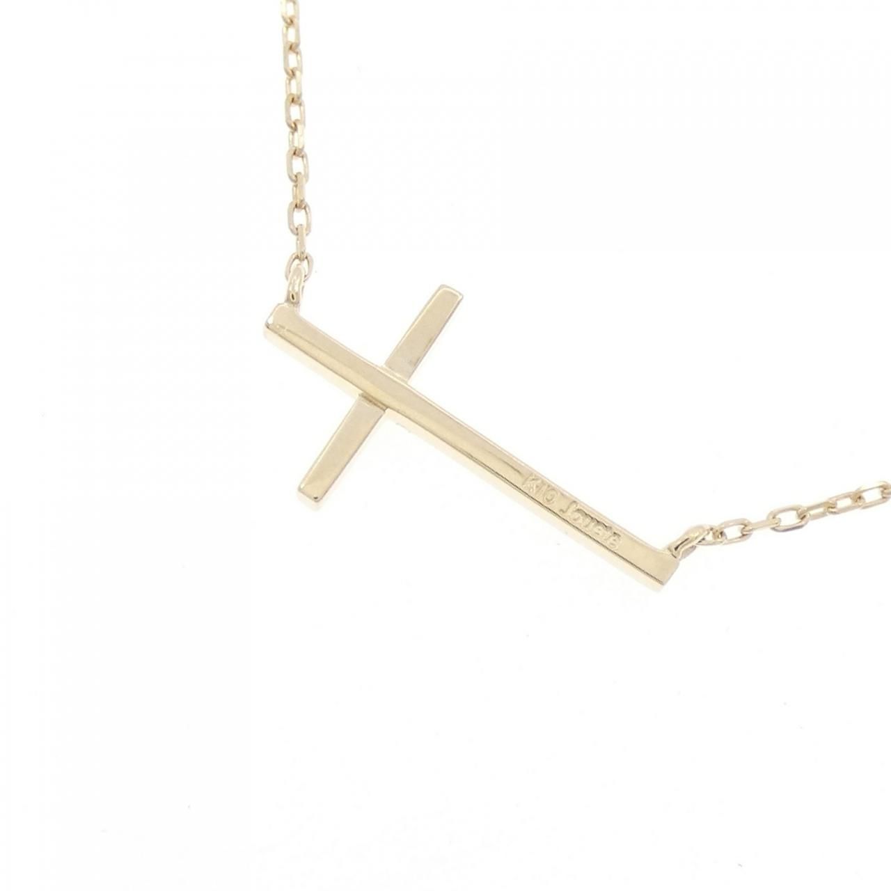 ジュエッテ K10YG クロス ネックレス - メルカリ