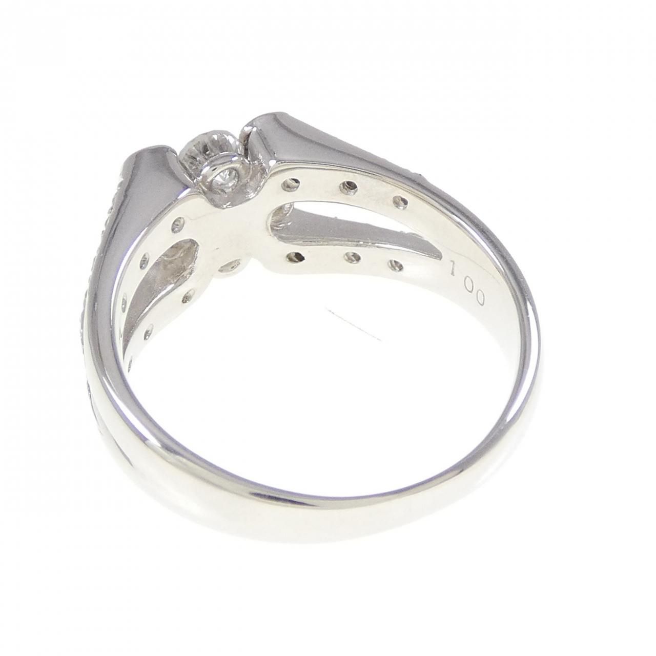 天然無処理ダイヤモンド リング 計1.00ct PT900 天然無処理ダイヤモンド リング 計1.00ct PT900 天然無処理