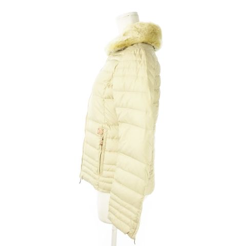 エトレゴ HETREGO ダウンジャケット ラビットファー 毛皮 ダブルジップ