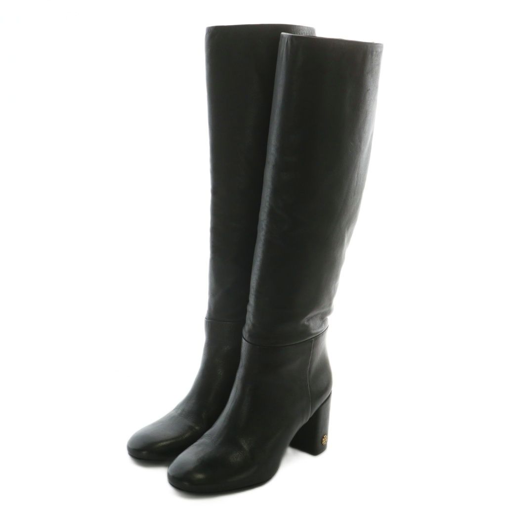 トリーバーチ TORY BURCH ロングブーツ レザー ラウンドトゥ チャン