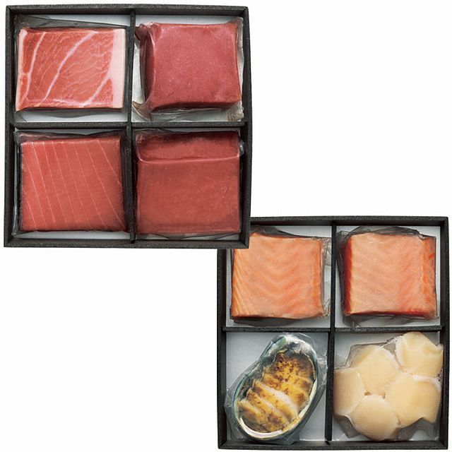【お歳暮ギフト】雫監修 天然マグロのお刺身セット 二段重 【申込締切12/19、お届け期間11月末～12/19】【全国配送可】