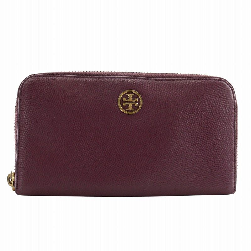 トリーバーチ TORY BURCH 長財布 ラウンドファスナー PVC レザー ロゴ