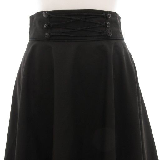 フォクシーニューヨーク FOXEY NEW YORK フレアスカート ひざ丈 38 黒