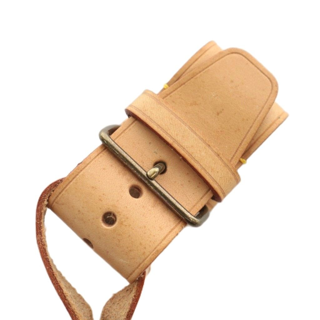 ユニセックス　Louis Vuitton ブラウンレザーベルト　ヌメ革 ユニセックス Louis Vuitton ブラウンレザーベルト ヌメ革