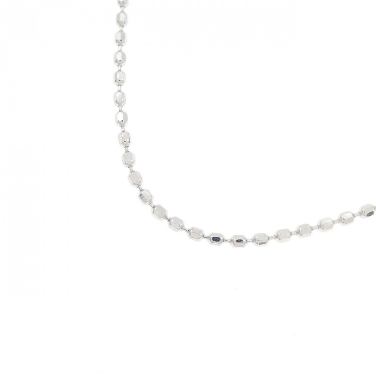 K10WG ボール チェーンネックレス