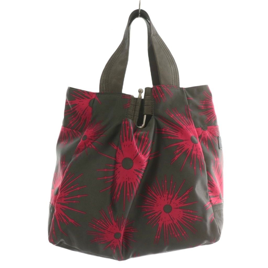 カンサイ KANSAI トートバッグ ハンド ナイロン レザー 総柄 ロゴ 型