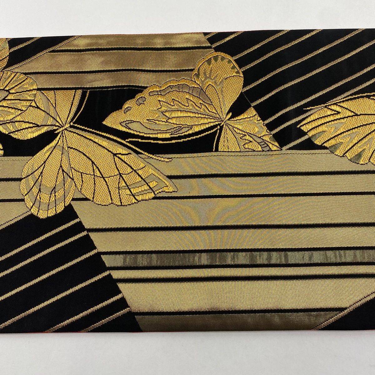 金　黒　袋帯　誂え商品　正絹　金糸　織込み刺繍 楽天市場】【新古品】 袋帯 フォーマル 未使用 正絹 本金箔 金駒刺繍