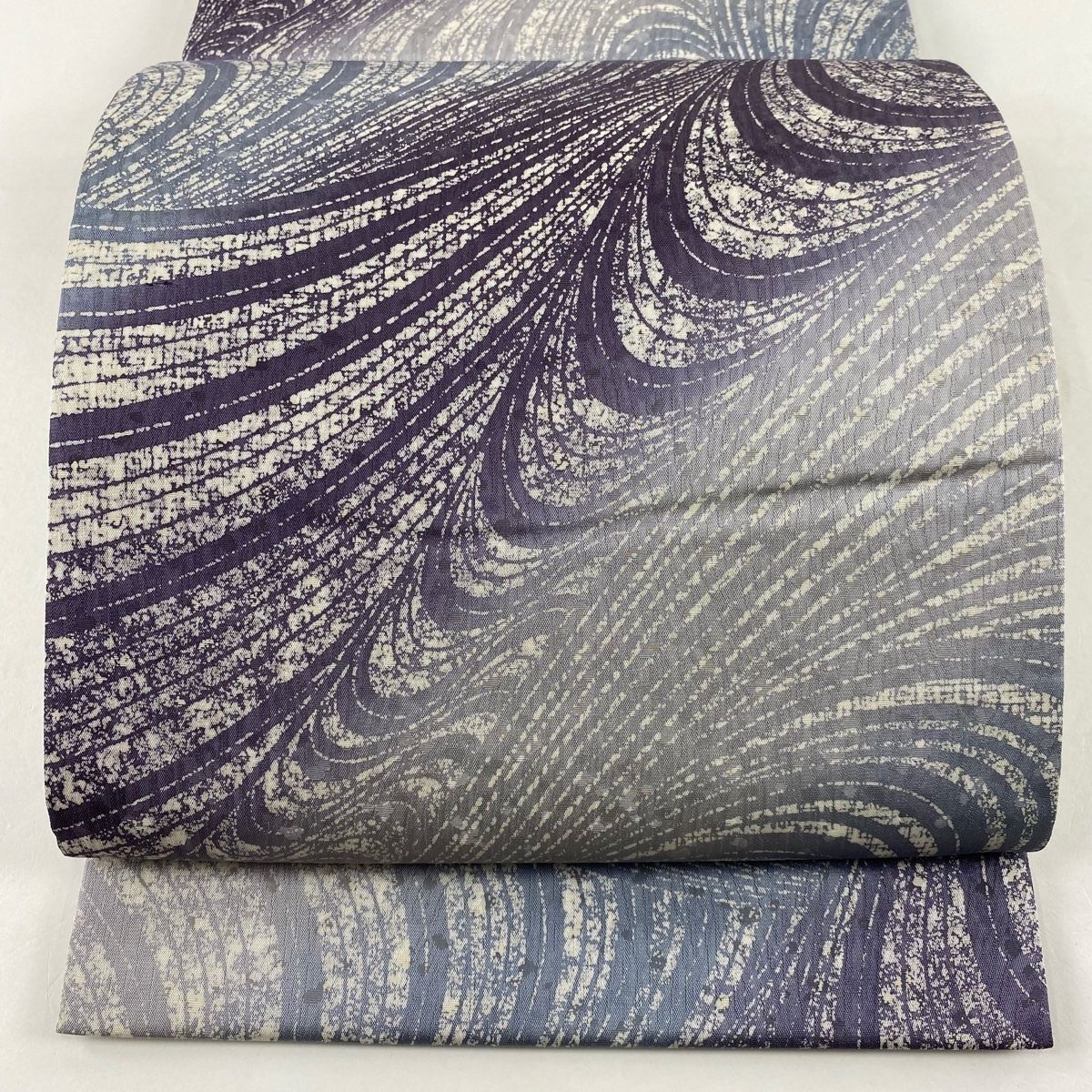 美品】 袋帯 秀品 幾何学模様 青灰色 全通 正絹 【中古】 - メルカリ