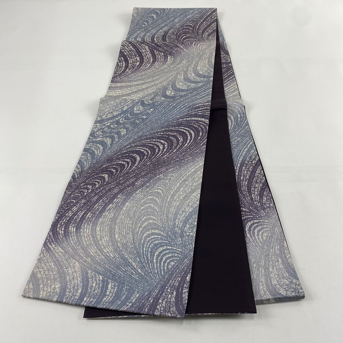 美品】 袋帯 秀品 幾何学模様 青灰色 全通 正絹 【中古】 - メルカリ