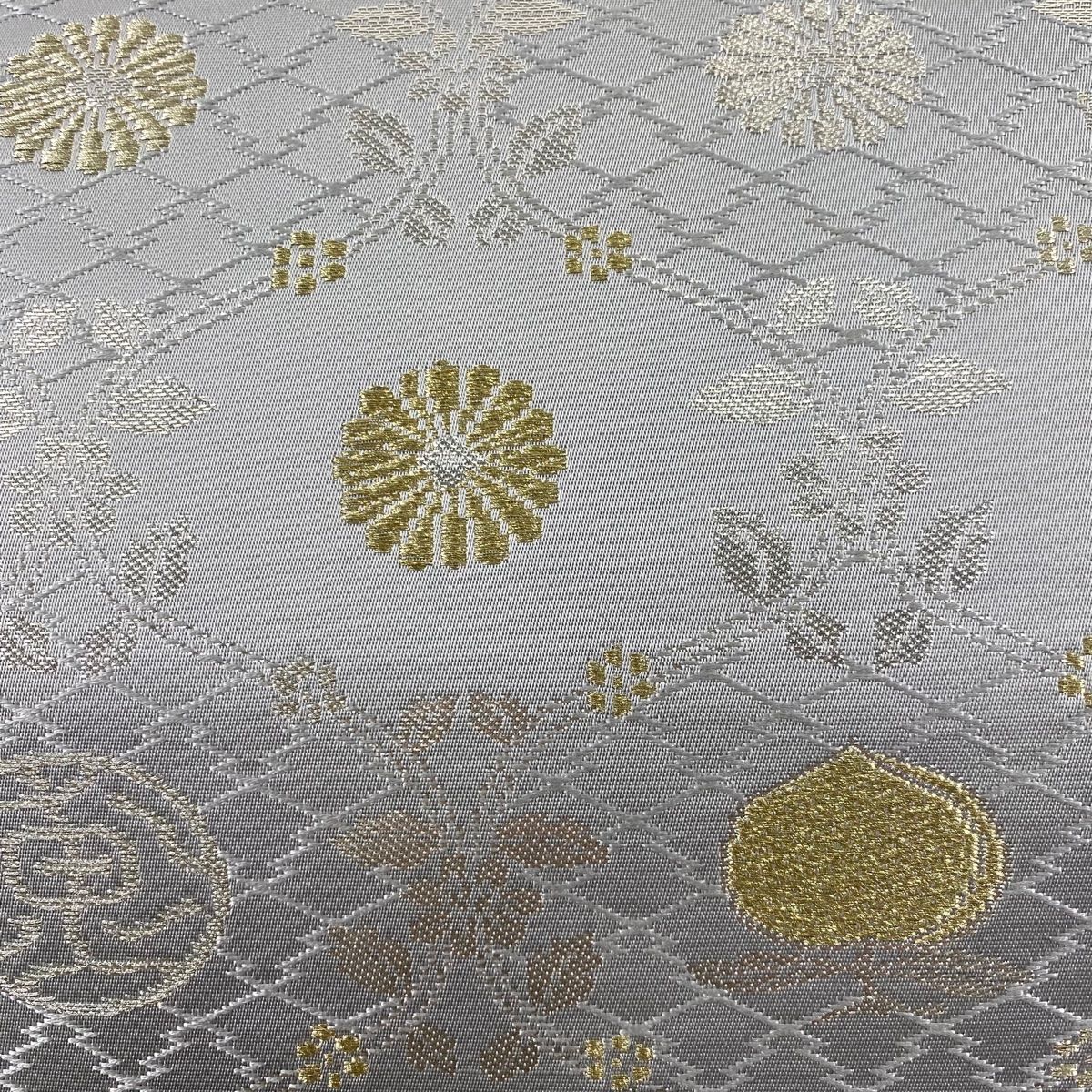 袋帯 秀品 草花 立涌 金銀糸 灰色 六通 正絹 【中古】 - メルカリ