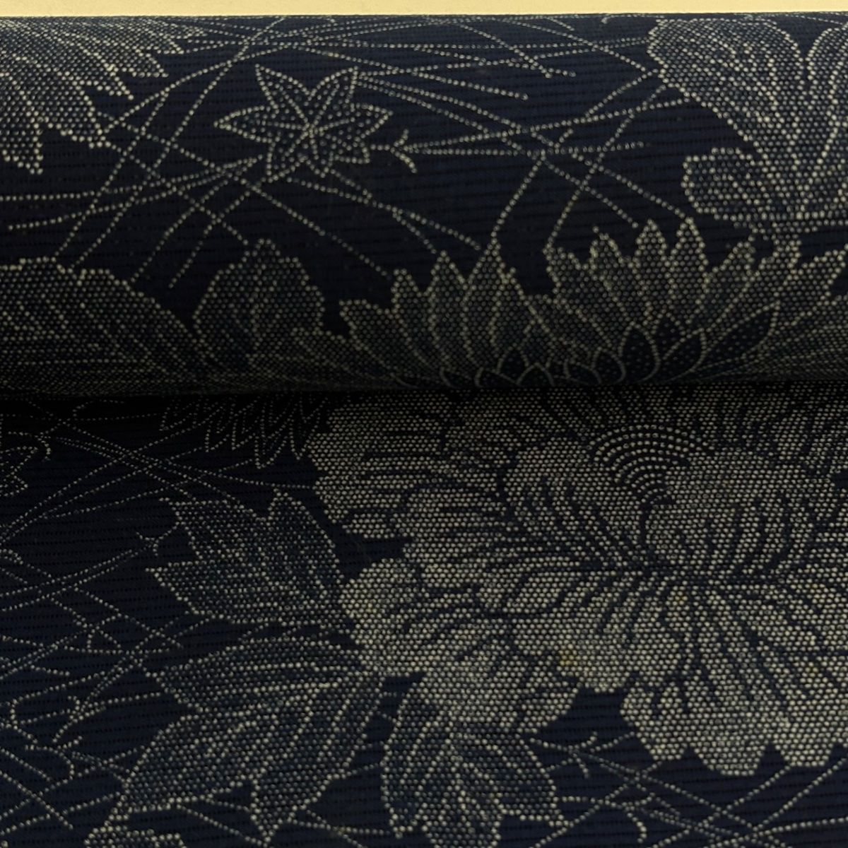 平和屋着物＊夏物 黒紋付 黒反物 着尺 絽 洗える着物 未使用