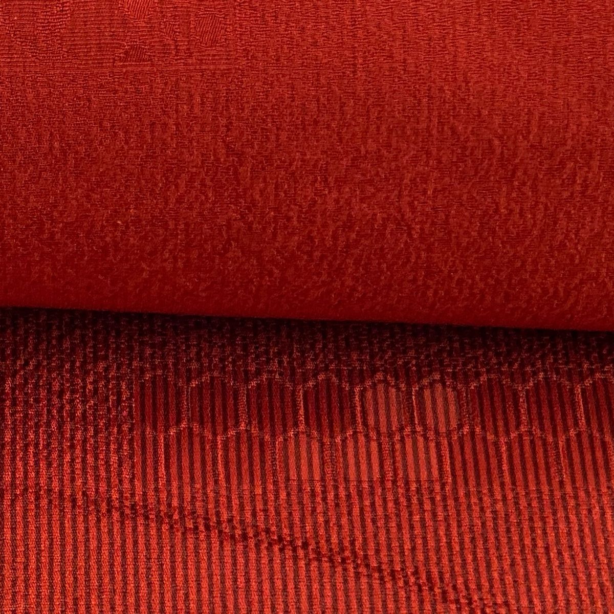 中古】未使用展示品 反物 着尺 化学繊維 ピンクベージュ くすみ