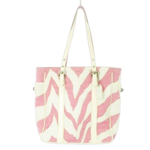 コーチ COACH トートバッグ キャンバス レザー 革 ミニシグネチャー