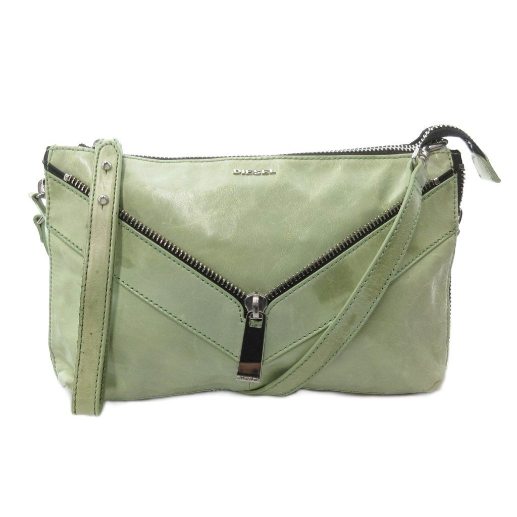 DIESEL様への個別出品です！ ディーゼル DIESEL ショルダーバッグ ファスナーデザイン ロゴ レザー