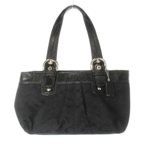 コーチ COACH トートバッグ キャンバス レザー 革 エナメル