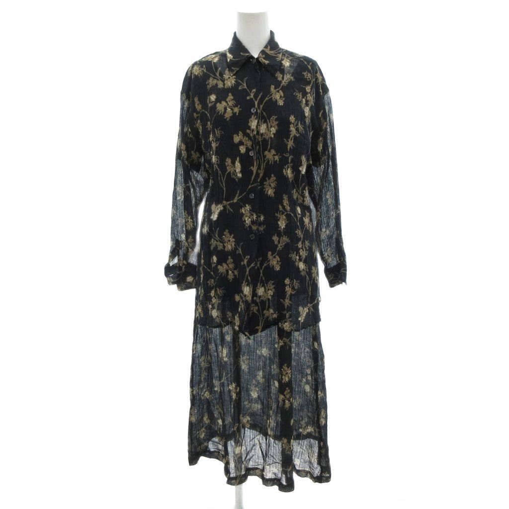 Max Mara ストア 千鳥柄 半袖ひざ丈ワンピース 36 マックスマーラ千鳥