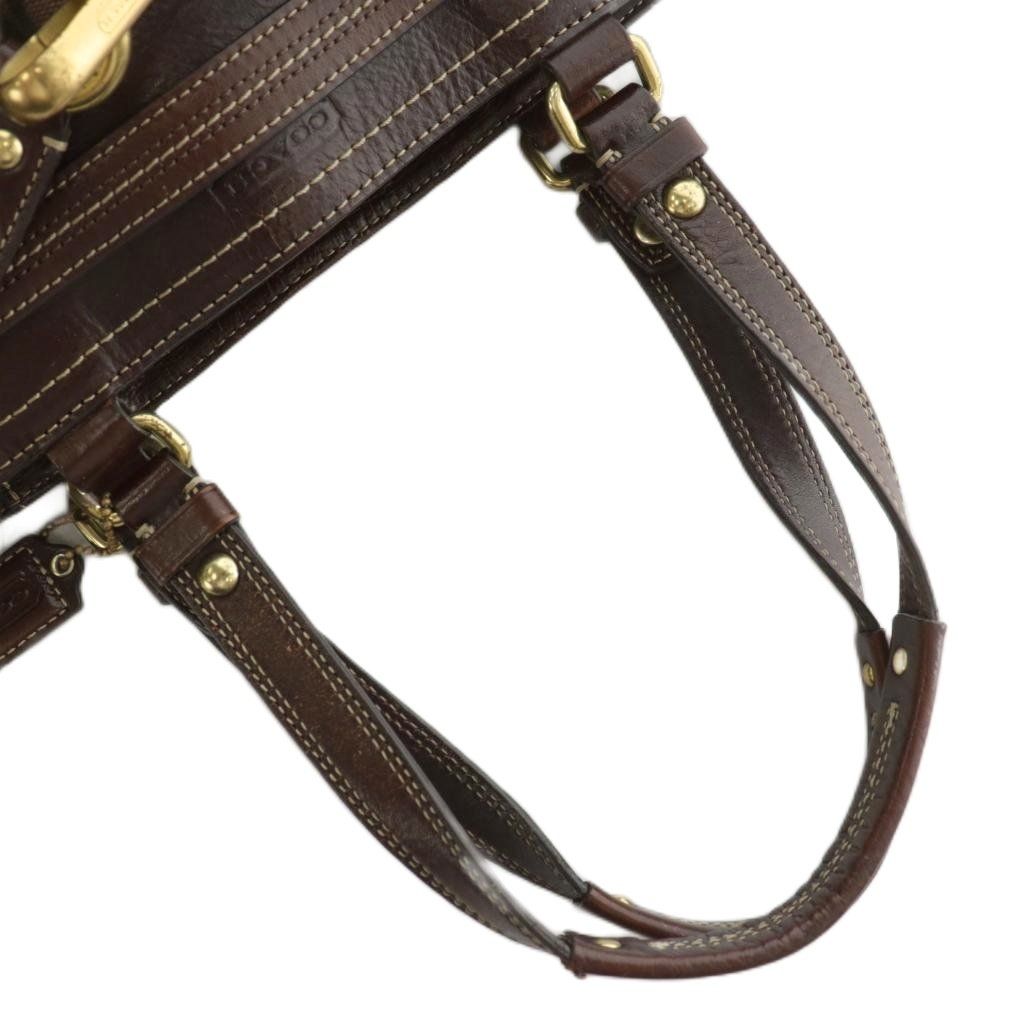 コーチ COACH ハンドバッグ トート キャンバス レザー シグネチャー 総