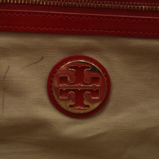 トリーバーチ TORY BURCH トートバッグ ハンド エナメル ロゴ
