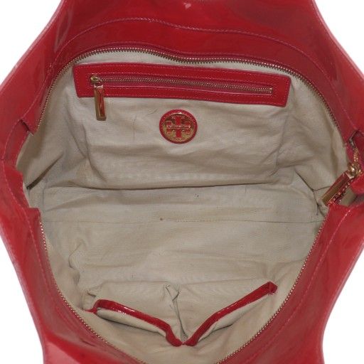 トリーバーチ TORY BURCH トートバッグ ハンド エナメル ロゴ