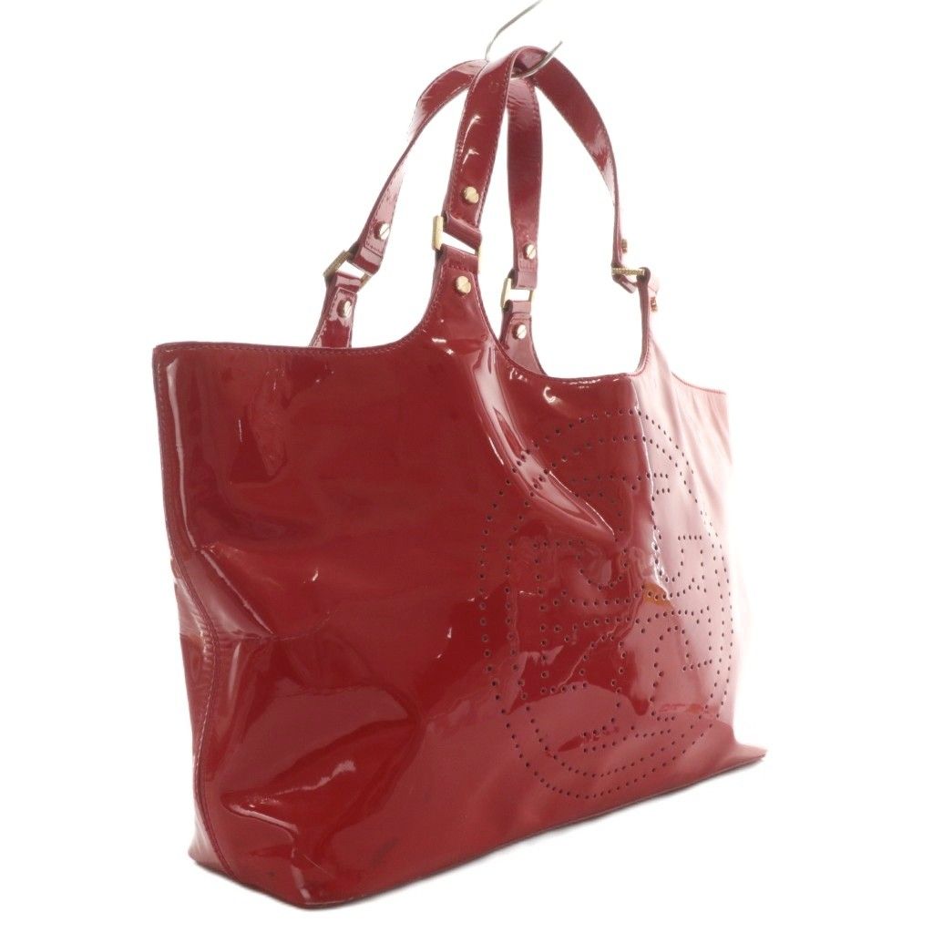 TORY BURCH トリーバーチ 赤 エナメルバック トリーバーチ TORY BURCH トートバッグ ハンド エナメル ロゴ