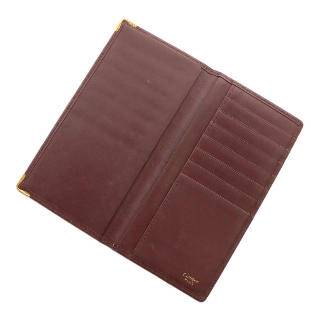 カルティエ Cartier マストライン ドゥーブルC 長財布 お札入れ 二