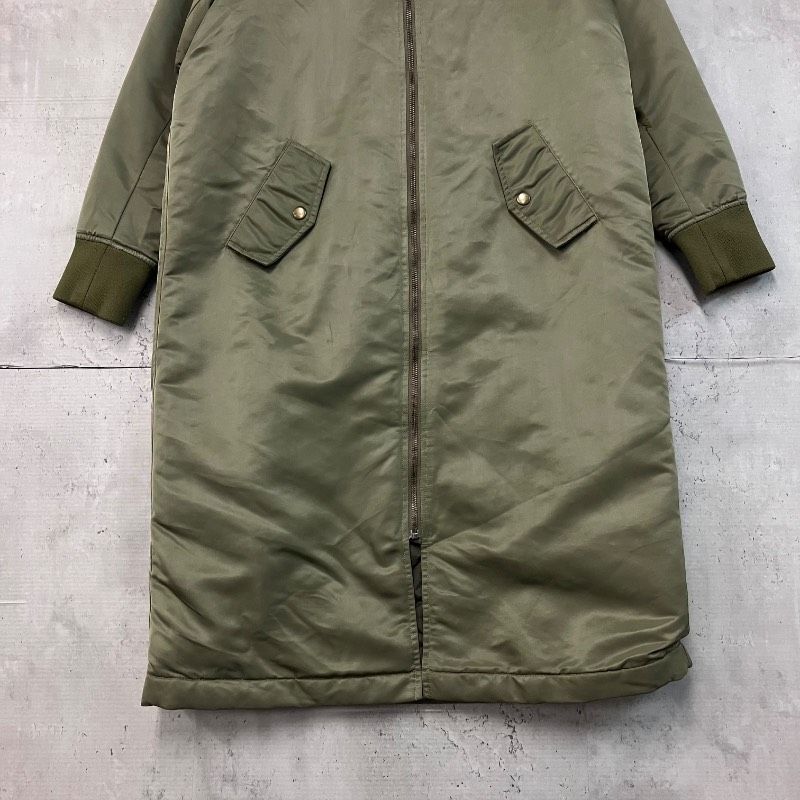 美品 Ray BEAMS レイビームス ロングMA-1コート 中綿 キルティング