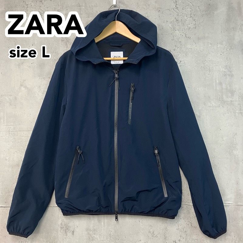 ザラZARAネイビーマウンテンパーカーL ZARA ザラ マウンテン パーカー 