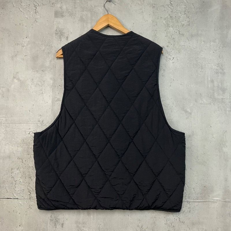 SINSS シンス Quilted Vest キルティング ベスト 中綿 Vネック ダイヤ