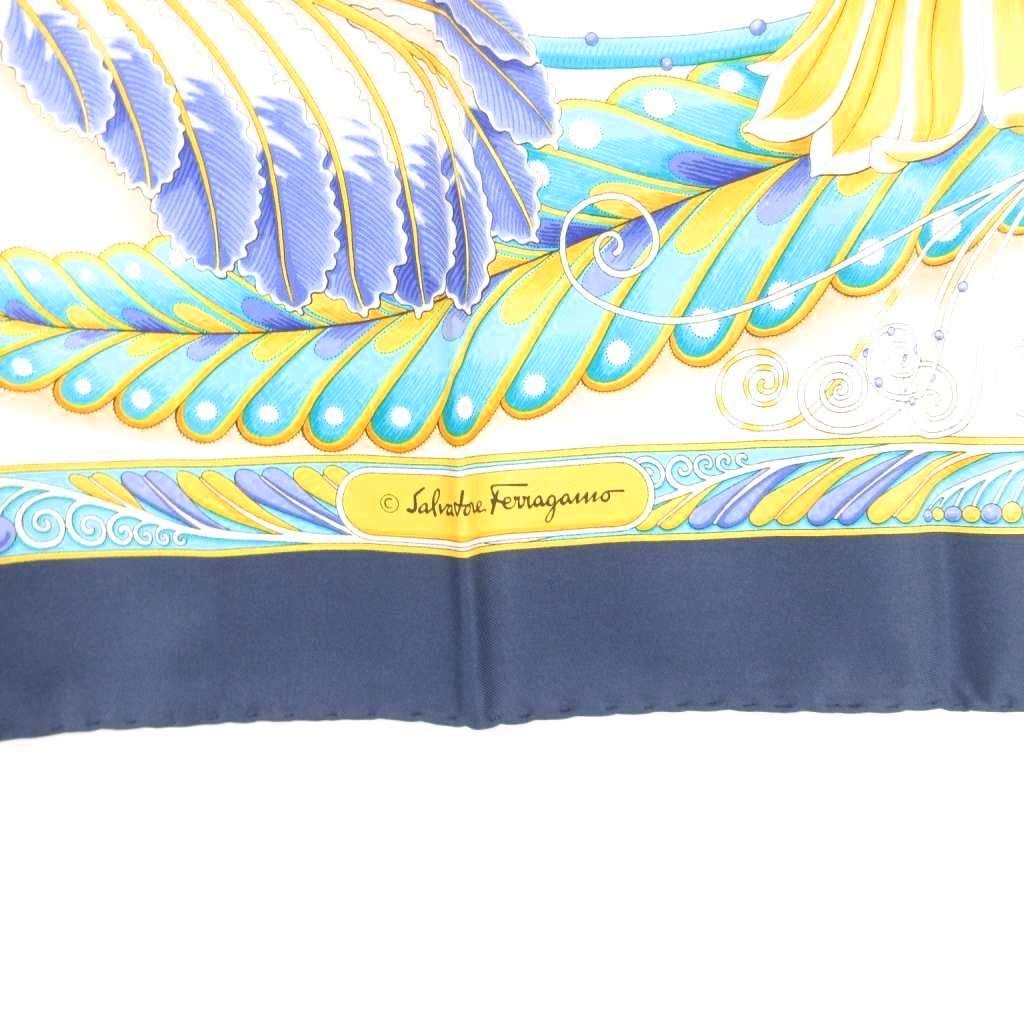 サルヴァトーレフェラガモ Salvatore Ferragamo 大判 スカーフ