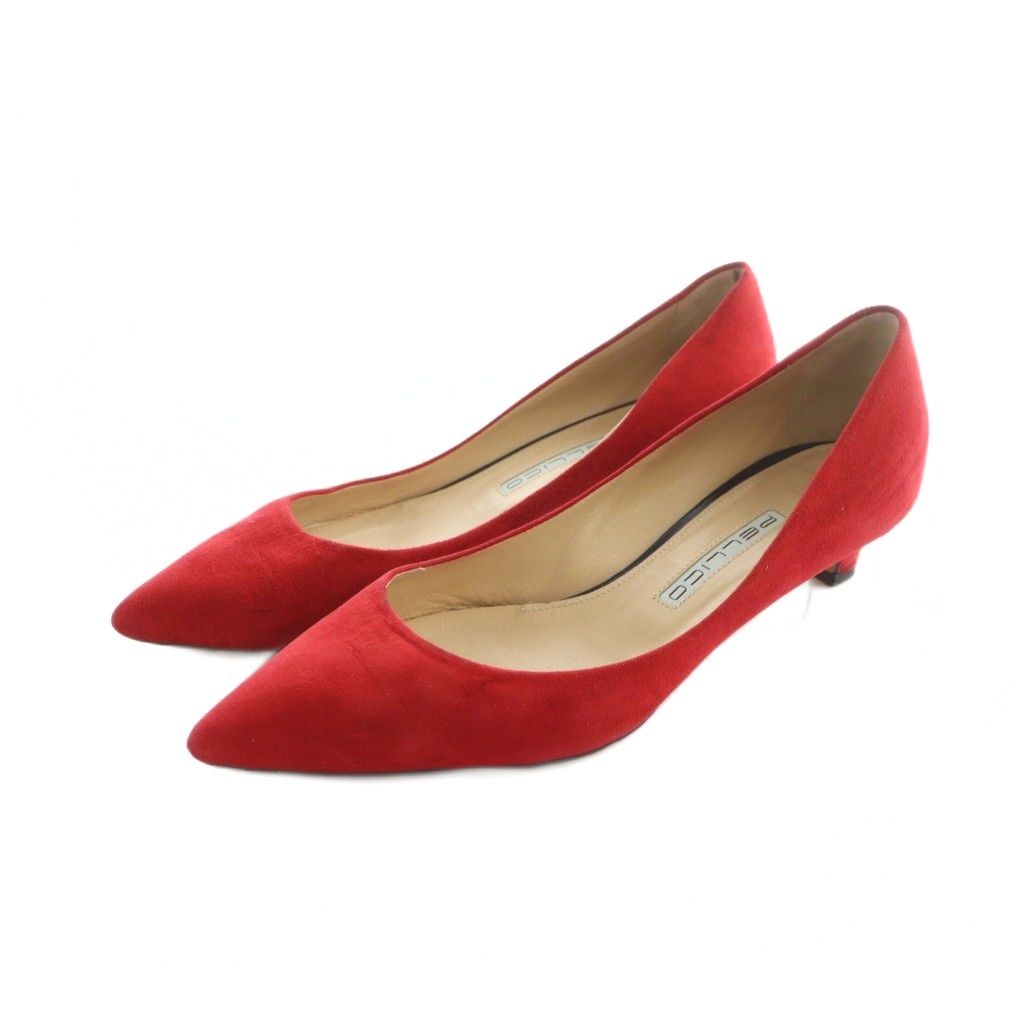 【新品】PELLICO ペリーコ パンプス ANDREA 赤 38 PELLICO ペリーコ ANDREA CAMOSCIO パンプス ◇定価50，600円