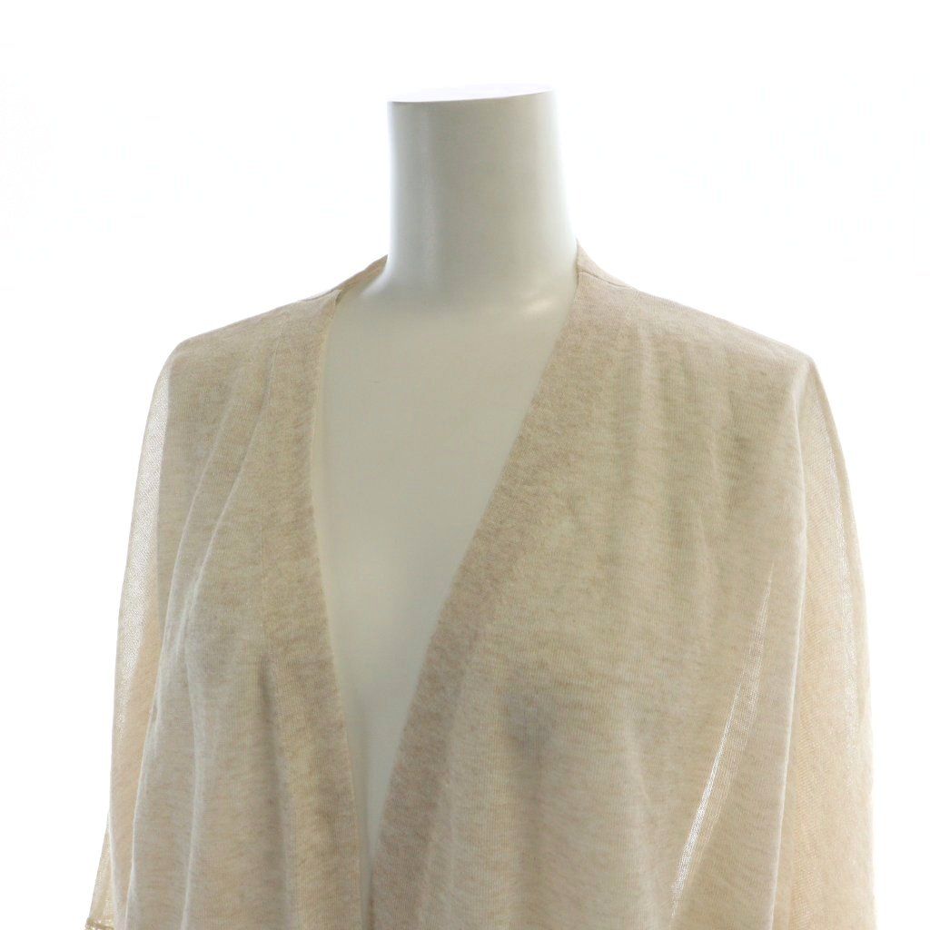 モラビト MORABITO 近年モデル カーディガン レース 長袖 ミドル ロゴ