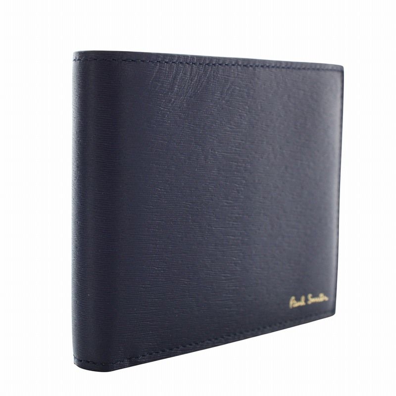ポールスミス PAUL SMITH 財布 二つ折り レザー マルチストライプ ロゴ
