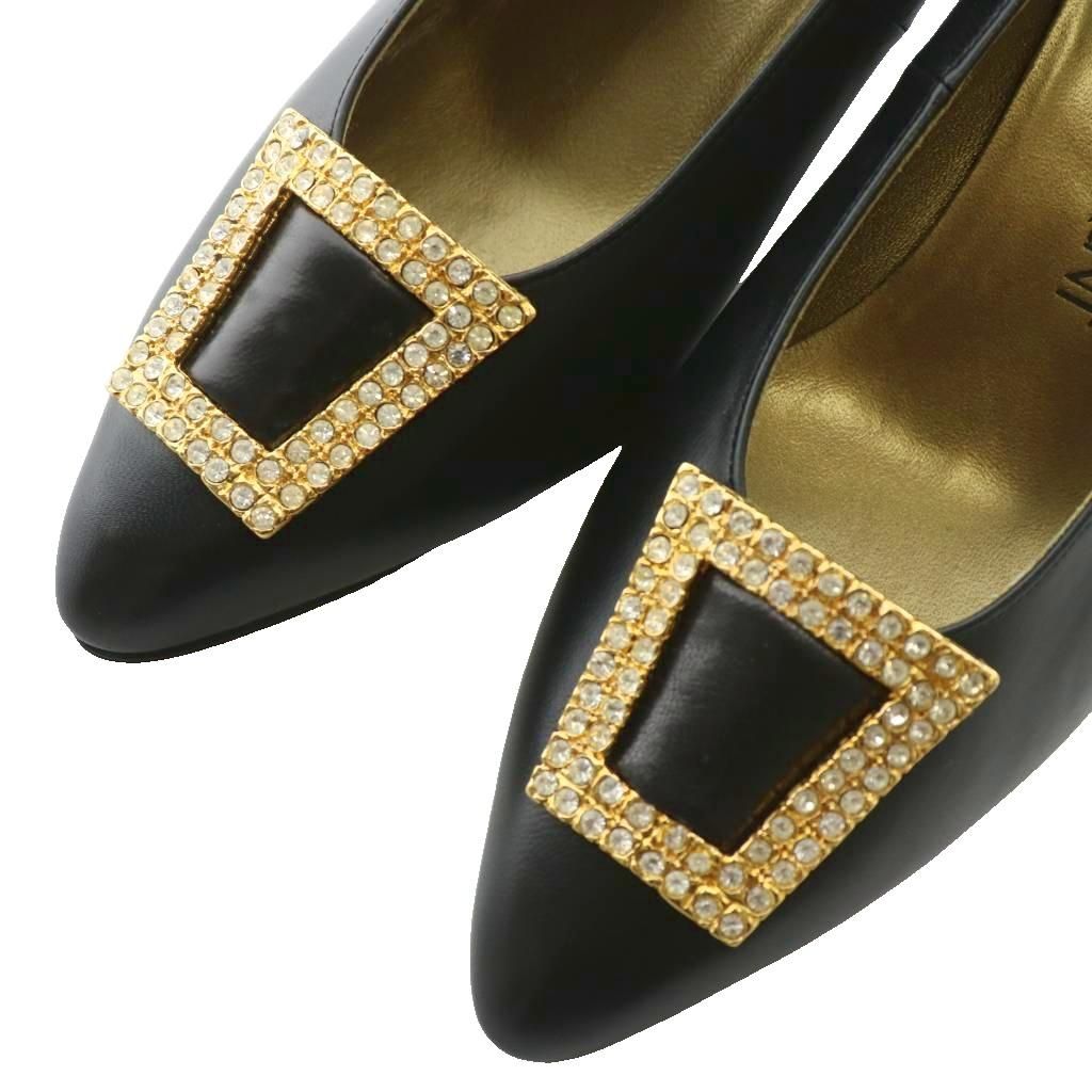 イヴサンローラン YVES SAINT LAURENT パンプス レザー ポインテッド