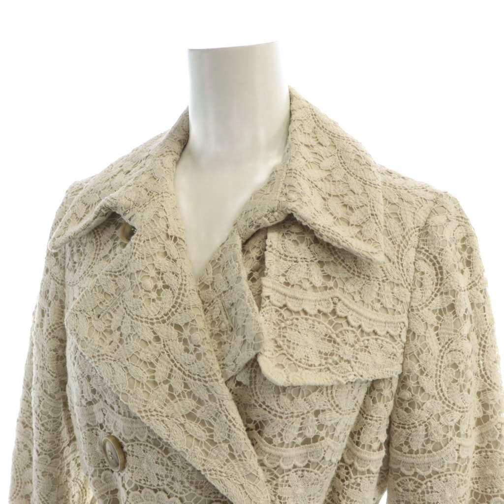 グレースクラス GRACE Class トレンチコート 長袖 ダブル 総裏地 ロゴ