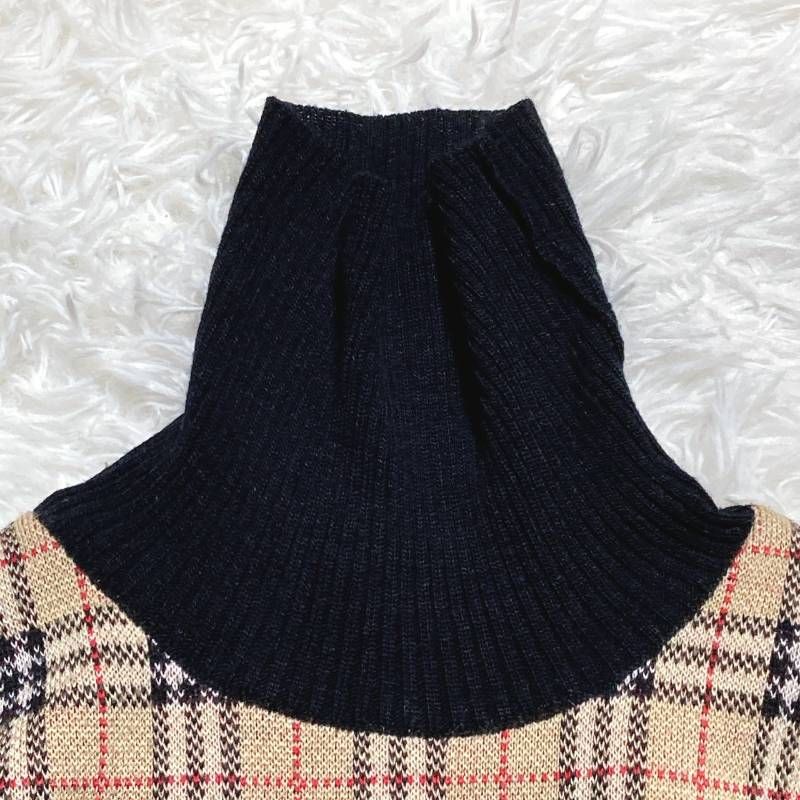 BURBERRYS バーバリーズ ハイネック ニットワンピース ノバチェック