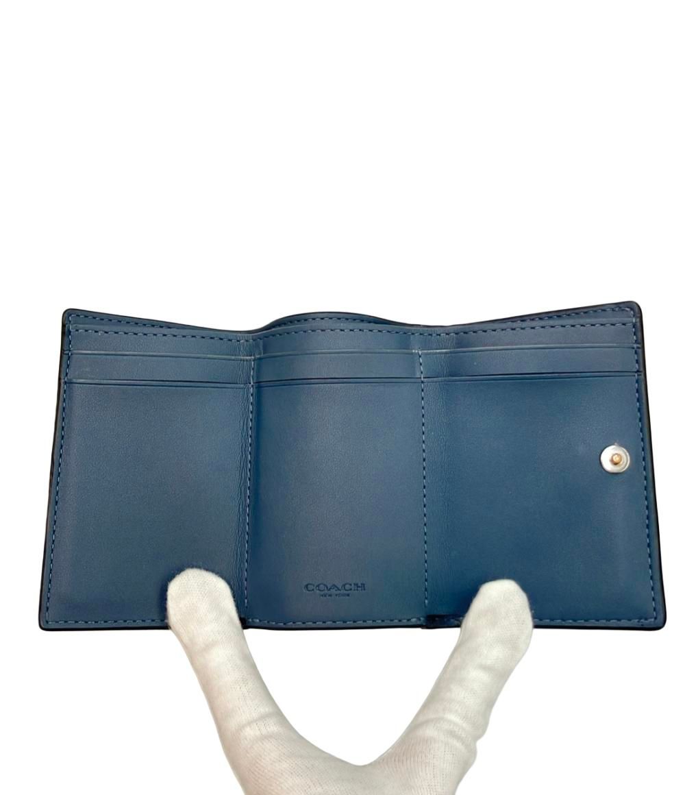 新品、COACH ショップ コーチ三つ折り財布、プレゼント COACH コーチ