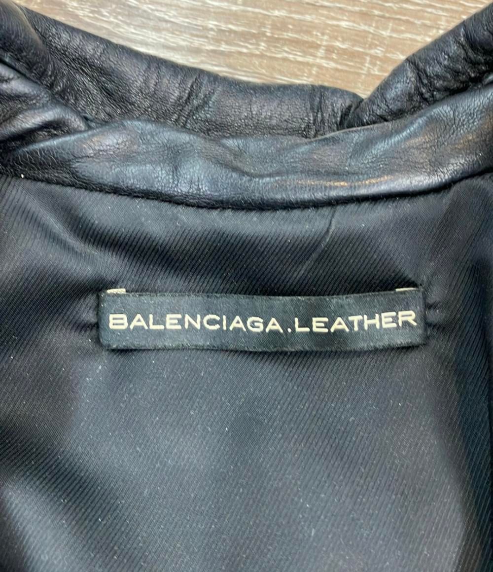 バレンシアガ ダブルライダースジャケット ラムレザー 2009 ニコラ期