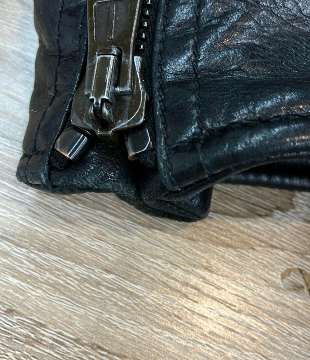 バレンシアガ ダブルライダースジャケット ラムレザー 2009 ニコラ期