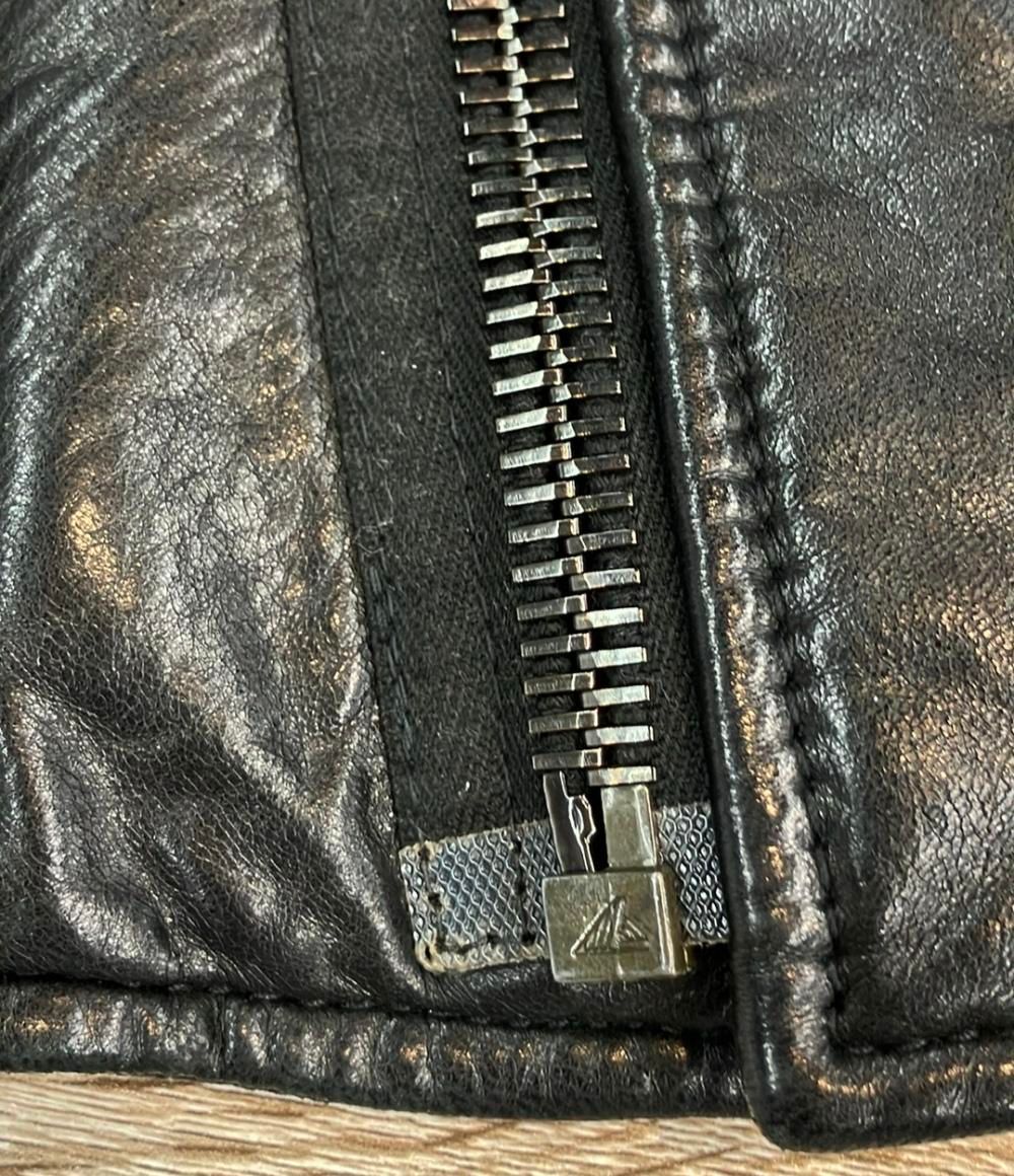 バレンシアガ ダブルライダースジャケット ラムレザー 2009 ニコラ期