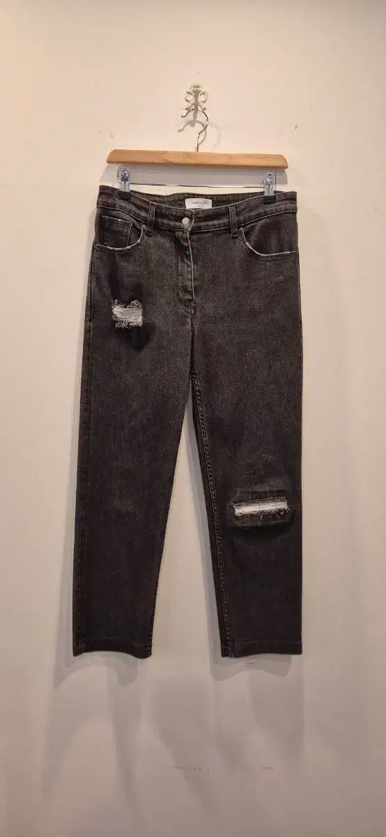 ファビアナフィリッピ ブラック ダメージ デニム パンツ