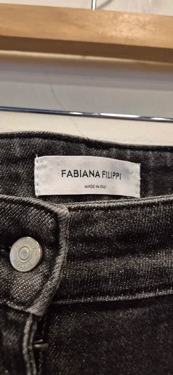 ファビアナフィリッピ ブラック ダメージ デニム パンツ