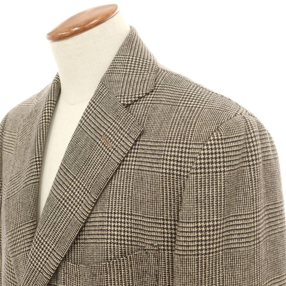 中古】チェーザレ アットリーニ Cesare Attolini ウール チェック