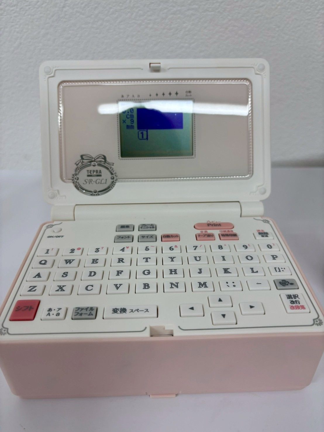 KING JIM キングジム テプラPRO SR-GL1 ガーリーテプラ ピンク 動作